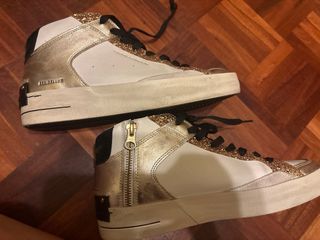 Zapatillas Crime London Skate Deluxe Doradas