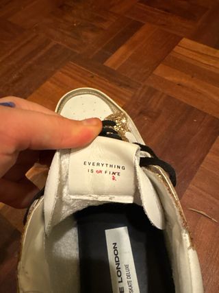 Zapatillas Crime London Skate Deluxe Doradas