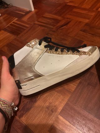 Zapatillas Crime London Skate Deluxe Doradas