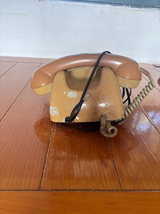 Teléfono antiguo Telefónica Beige