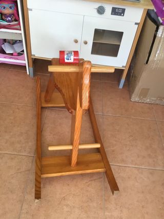 Caballo balancín de madera