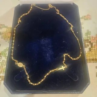 3 Cadena Rosario 18 Kl Oro