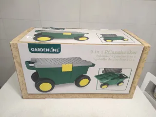 Sgabello da giardino con ruote