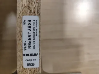 Scaffale a mensola Ikea in legno e metallo Ekby Jarpen