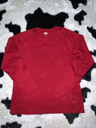 Camiseta Nike Manga Larga Roja