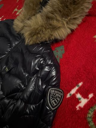 Blauer Giubbotto Donna Nero con Cappuccio