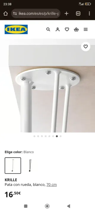 Scrivania Ikea con gambe bianche in metallo