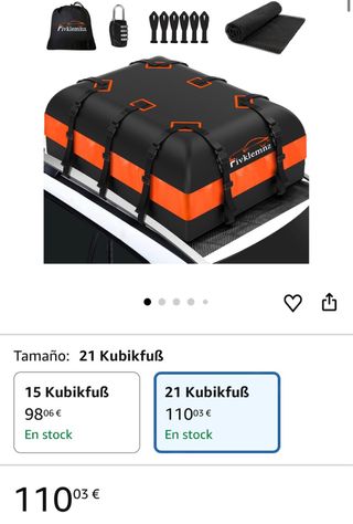 Baul de techo para coche