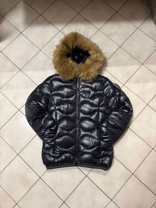 Blauer Giubbotto con Pelliccia Donna Nero