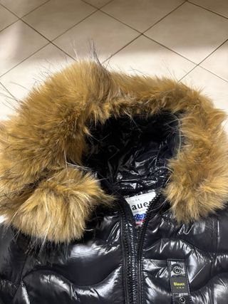 Blauer Giubbotto con Pelliccia Donna Nero