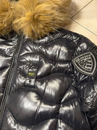 Blauer Giubbotto con Pelliccia Donna Nero