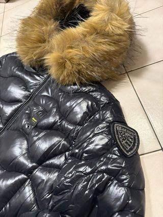 Blauer Giubbotto con Pelliccia Donna Nero