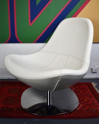 Sillón Diseño Carl Öjerstan Cuero y Acero