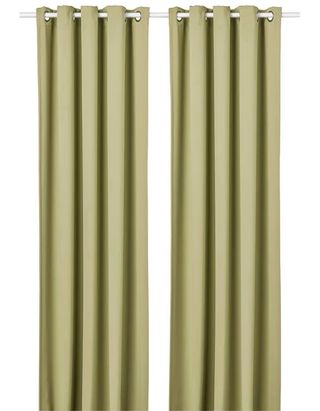 Cortinas opacas HILLEBORG IKEA Verde Oliva (2 u)