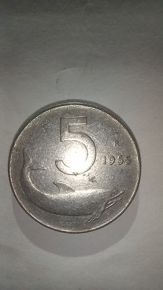 13 Monete 5 Lire 1954-1956.