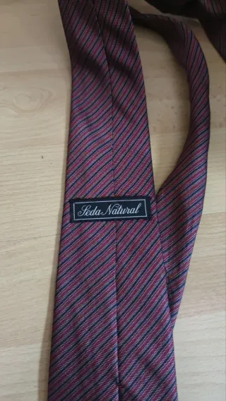 Corbata de seda Vintage Rayas