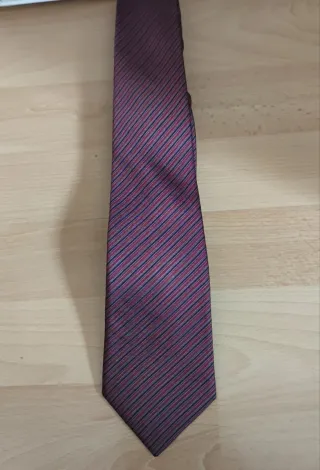 Corbata de seda Vintage Rayas