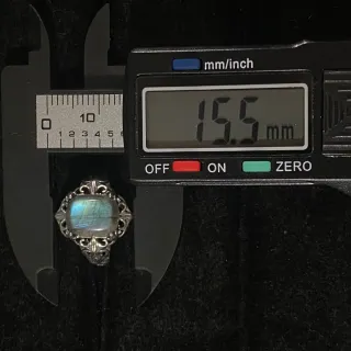 Anillo Plata Labradorita Natural