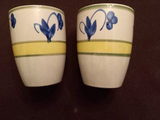 Coppia tazze tisana floreale