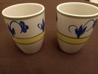 Coppia tazze tisana floreale