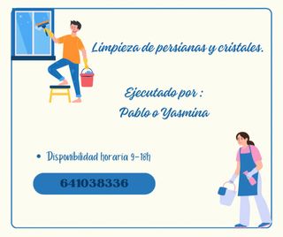 Limpieza de persianas y cristales