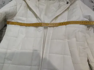 Piumino donna lungo panna tg 44