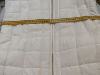 Piumino donna lungo panna tg 44