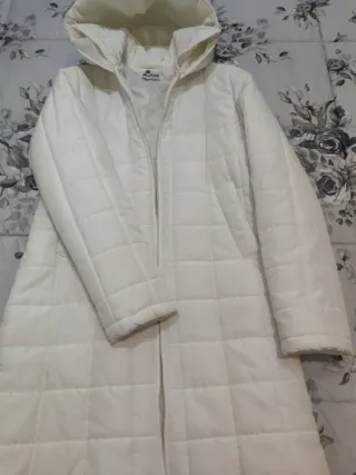 Piumino donna lungo panna tg 44