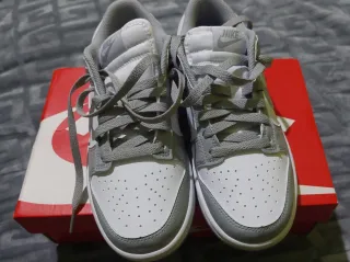 Zapatillas Nike Dunk Low Gris y Blanco