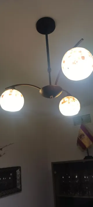 Lampada da soffitto moderna in cristallo e metallo