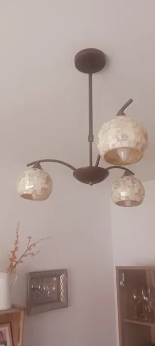 Lampada da soffitto moderna in cristallo e metallo
