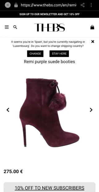 Botines Michael Kors Granates Tacon