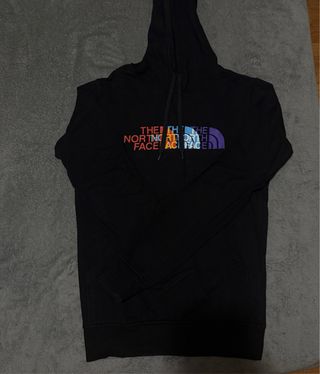 Felpa The North Face Nera con Logo Arcobaleno