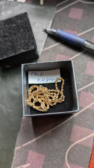 Cordón de oro 18 kilates