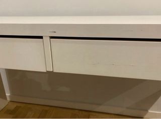 Escritorio IKEA MICKE Blanco 142x50cm
