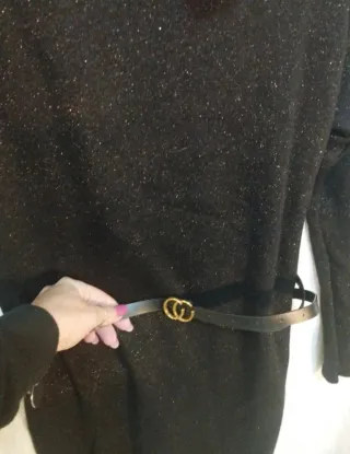 Vestitino nero con cinturino