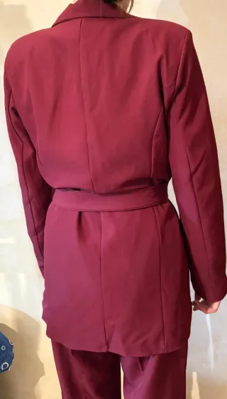 Completo Pantaloni Bordeaux Taglia Unica