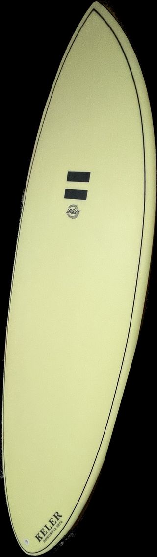 Tabla de surf Indio 6'6 amarilla 44.5L