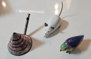 Set di giocattoli vintage in lamiera