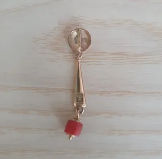 Ciondolo Oro 750 18kt Vintage con Corallo Rosso