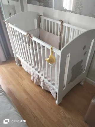 CUNA TRAMA DULCE BEAR BLANCO MATE - TIERRA