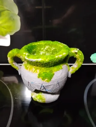 Decoración Acuario: Jarrón y Barril