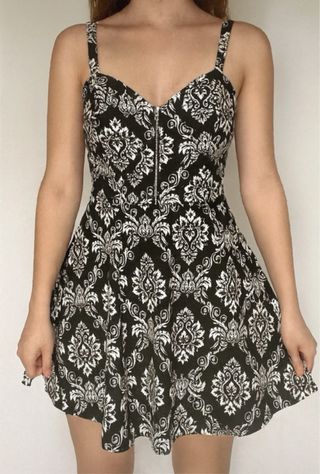 Vestitino donna fantasia damascata