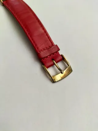 Breil Vintage Anni 80 Orologio Dorato Rosso
