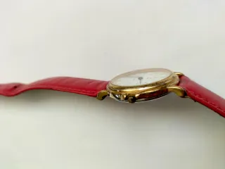Breil Vintage Anni 80 Orologio Dorato Rosso