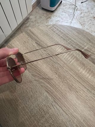 Gafas de Sol Ray-Ban Round Doble Puente Doradas