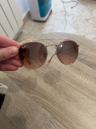Gafas de Sol Ray-Ban Round Doble Puente Doradas