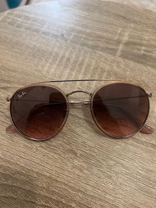 Gafas de Sol Ray-Ban Round Doble Puente Doradas