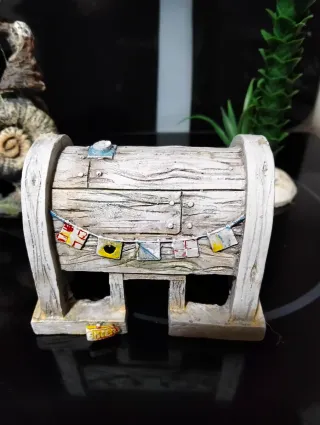 Decoración Acuario Rocas y Cofre