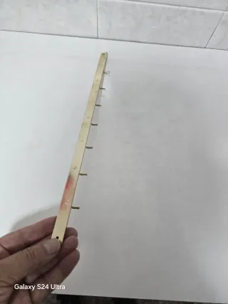 Appendiabiti da cucina 40 cm in metallo dorato